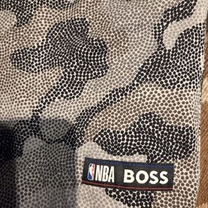 NBA BOSS Camo Athletic Shorts in Black and Gray